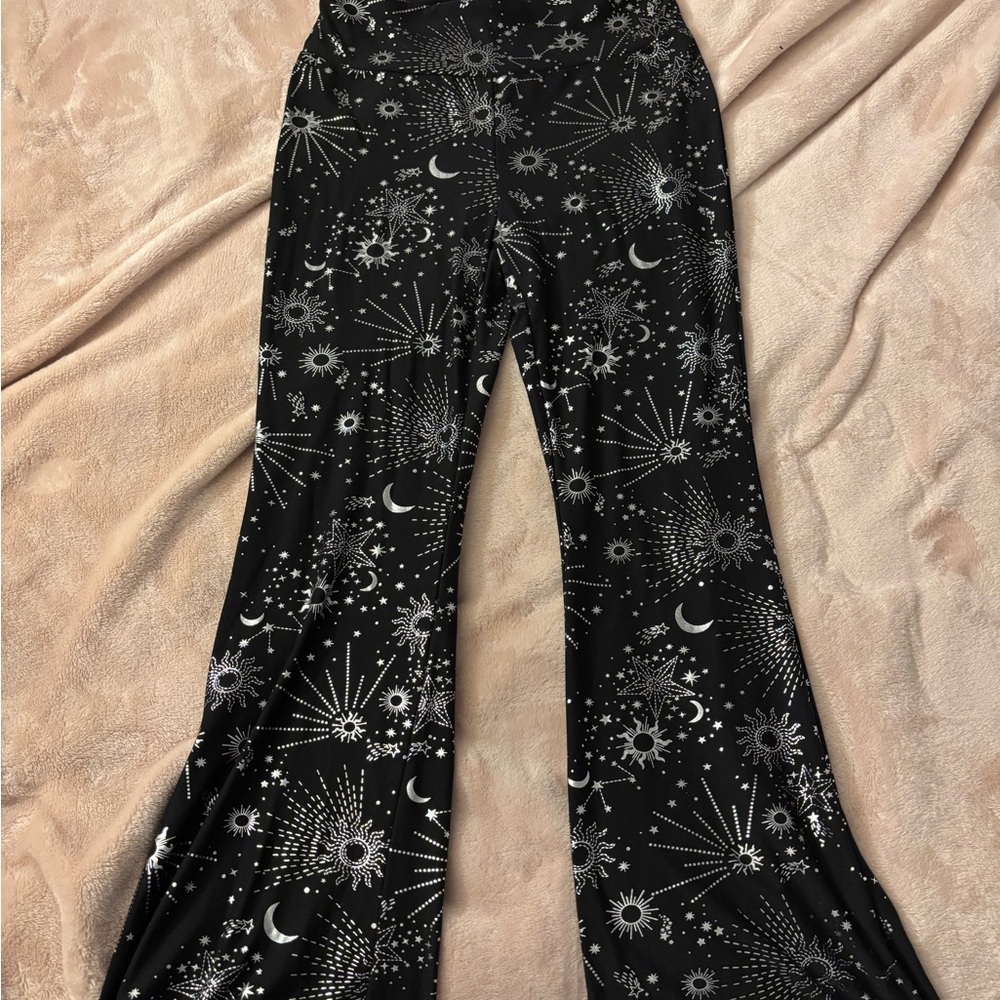 Black Celestial Print leggings